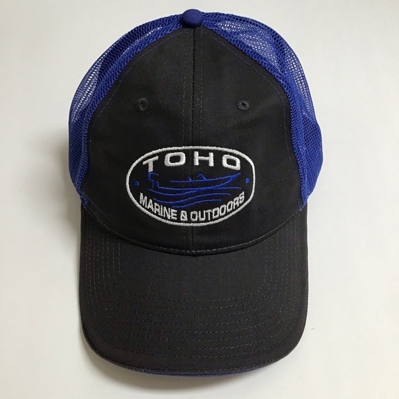 TOHO Marine Other - TOHO Marine Outdoors Hat Mesh Cap Adjusts Blue Gray White Lake Boating Sea